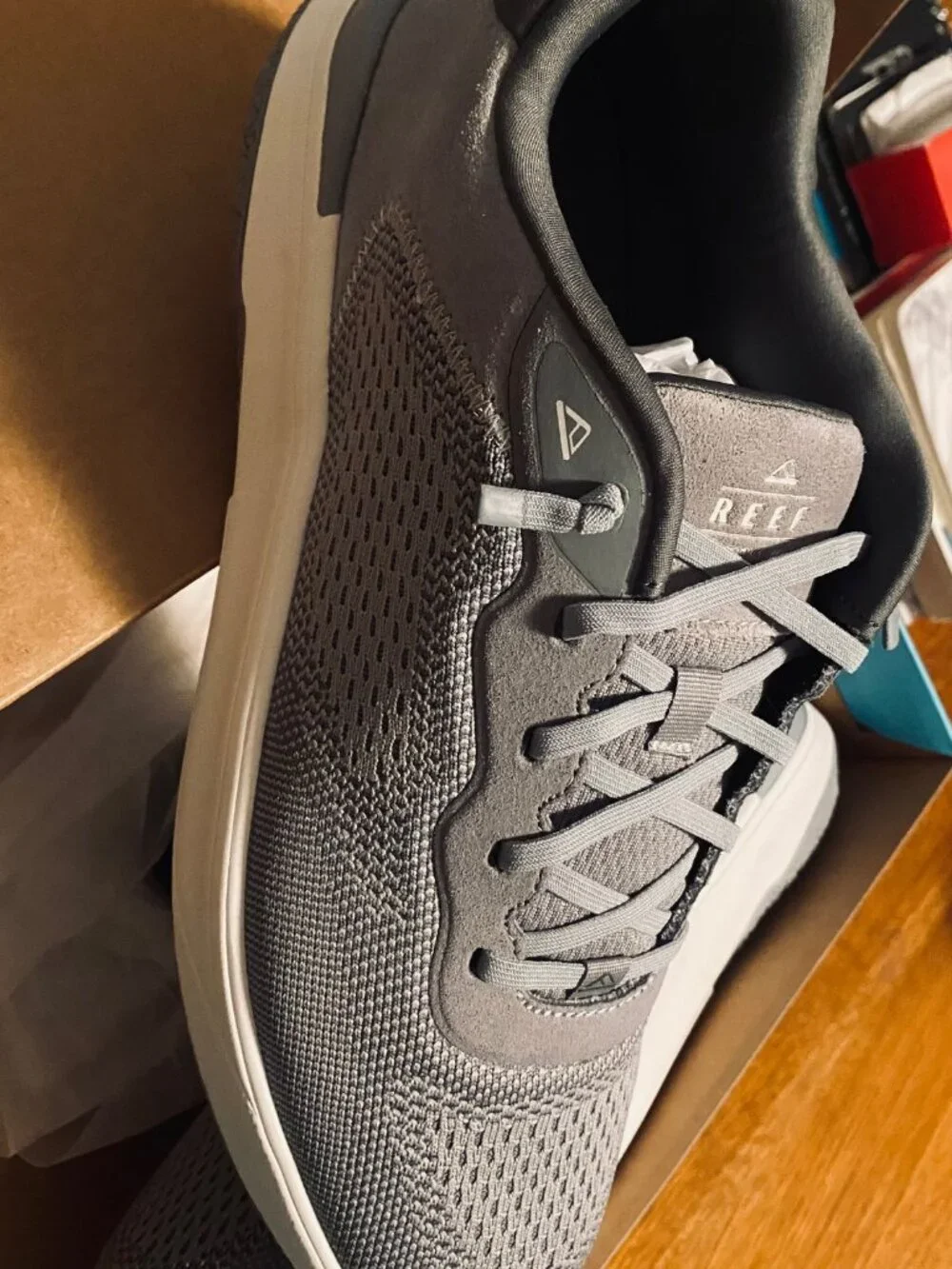 REEF Shoreline Del Mar (size 11) in Heather Grey. NWT